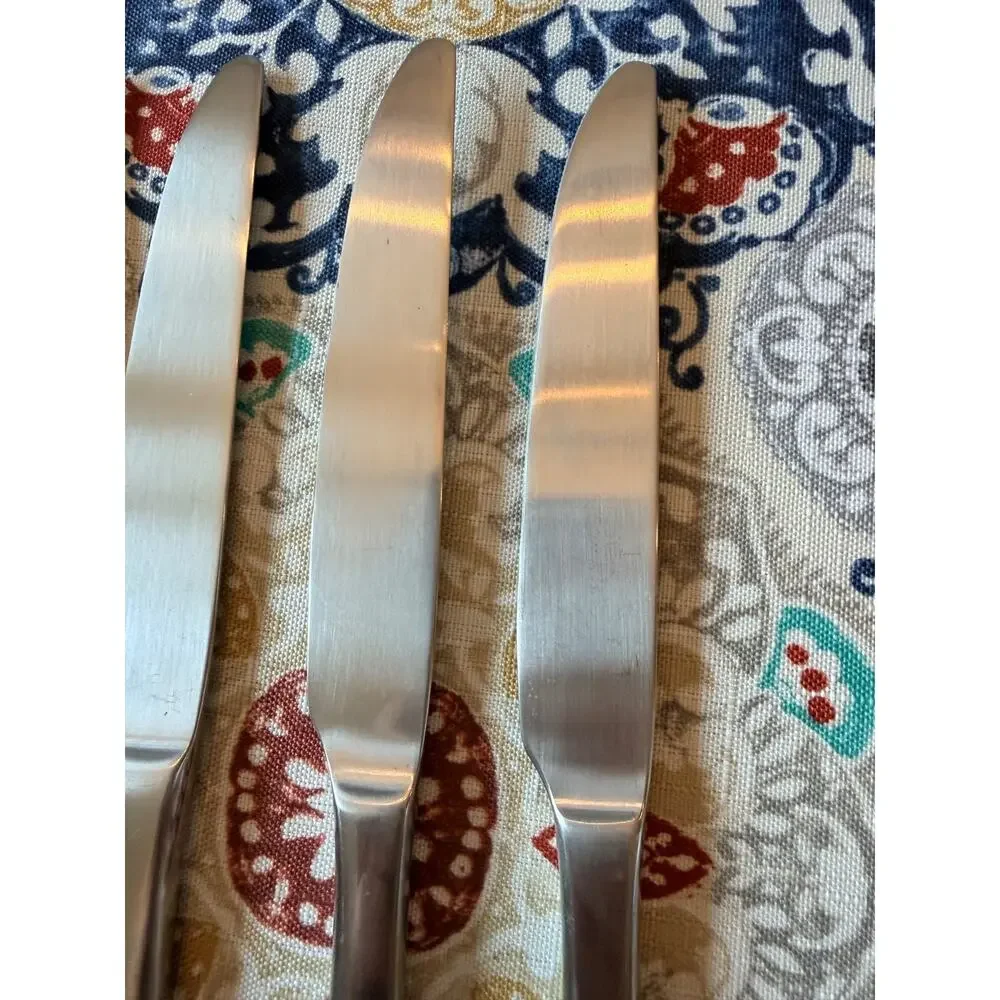 Argent Orfevres NOVA Satin 18/10 Stainless Steel Flatware 6 butter knives